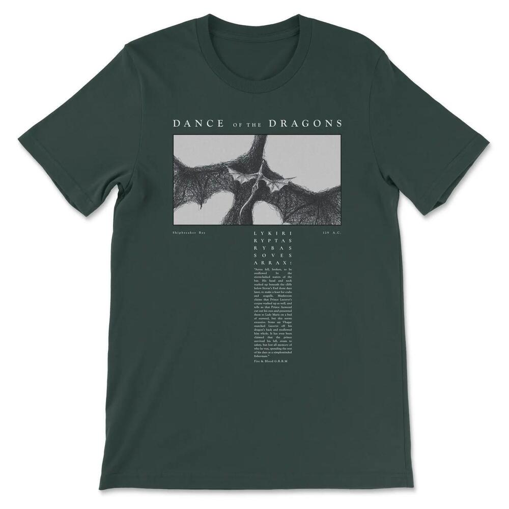 Hotd Dance Of The Dragons T-Shirt Arrax & Vhagar Valyrian Quote